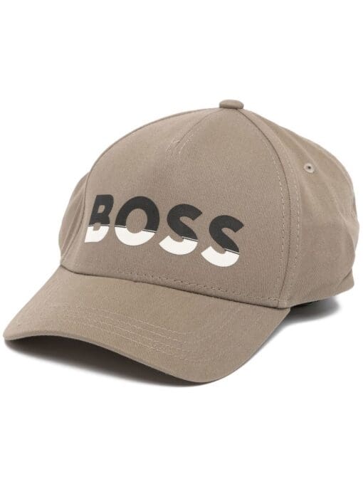 BOSS  cotton logo-print cap