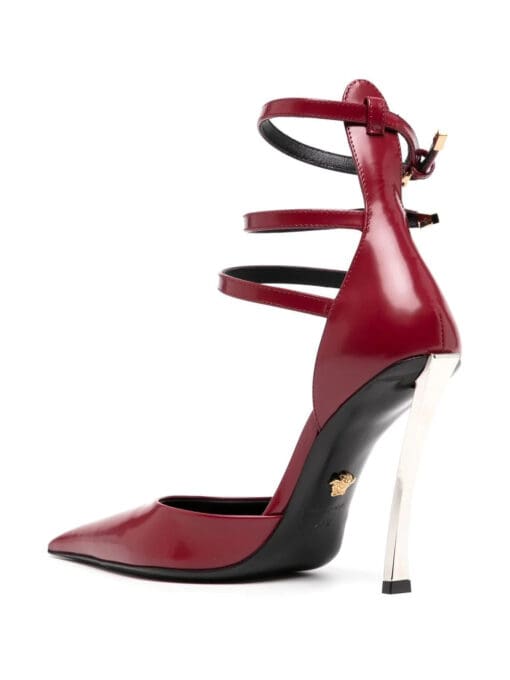 Versace  120mm pointed-toe leather sandals - Image 3