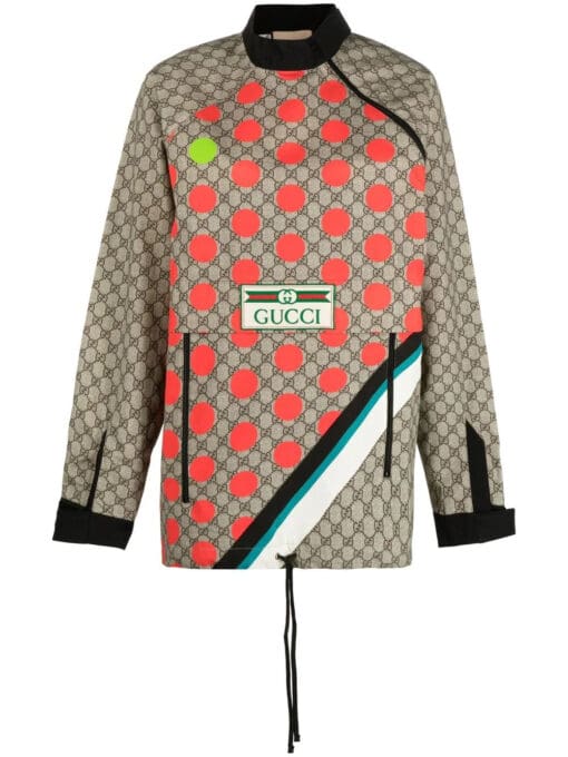 Gucci  monogram-pattern pullover jacket