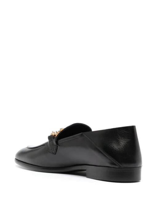 Versace  Medusa chain-link leather loafers - Image 3