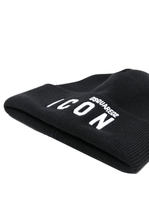 Dsquared2  Icon-detail knitted beanie - Image 2