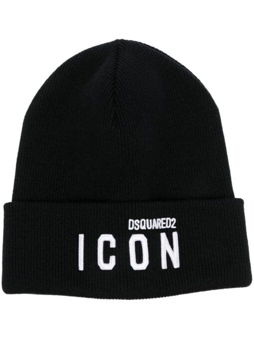 Dsquared2  Icon-detail knitted beanie