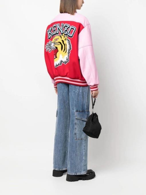 Kenzo  colour-block logo-patch bomber jacket - Image 2