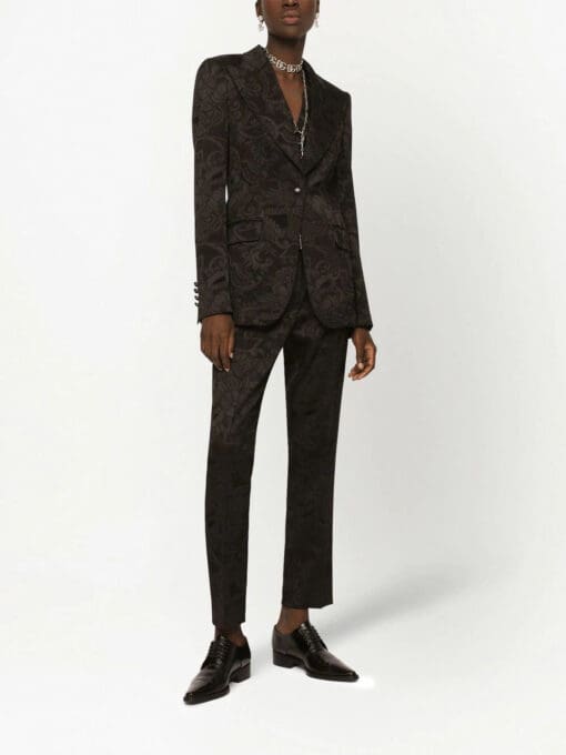 Dolce & Gabbana  Turlington Ornamental jacquard single-breasted blazer - Image 3