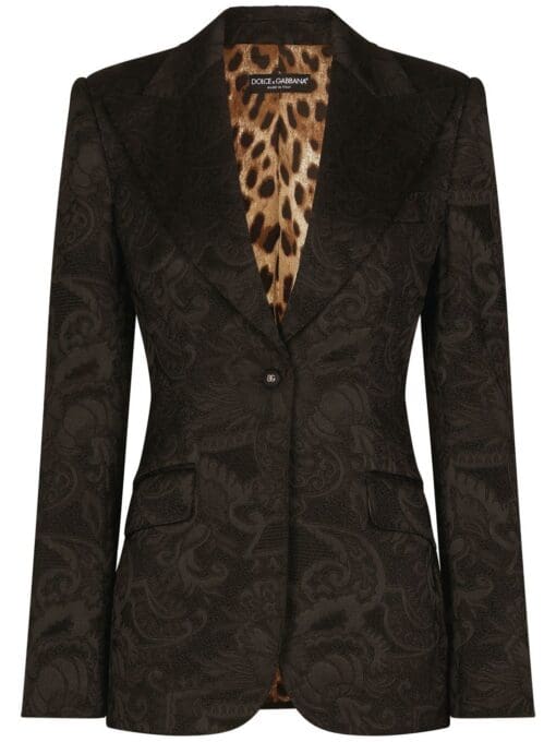 Dolce & Gabbana  Turlington Ornamental jacquard single-breasted blazer