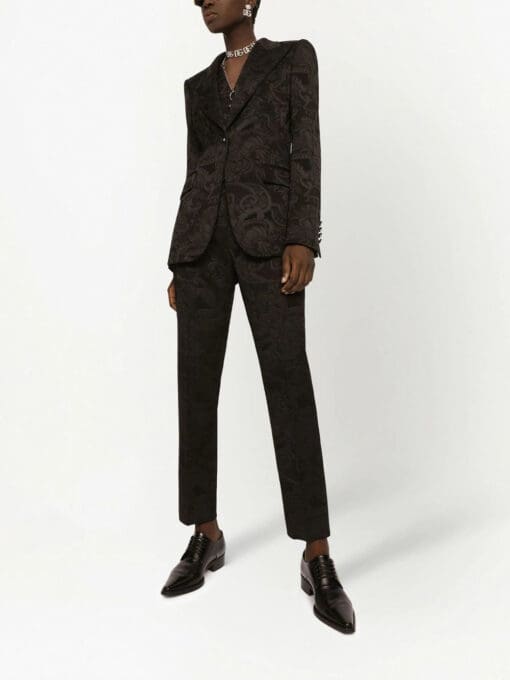 Dolce & Gabbana  Turlington Ornamental jacquard single-breasted blazer - Image 2