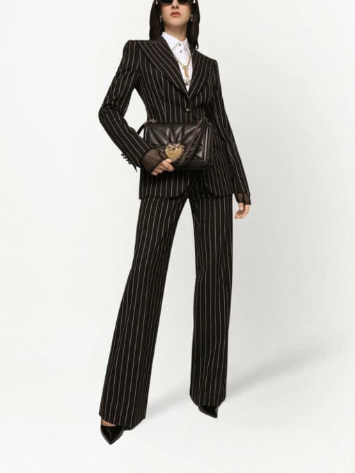 Dolce & Gabbana  pinstriped single-breasted blazer - Image 2