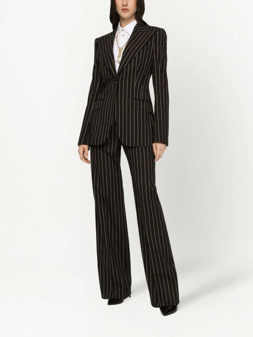 Dolce & Gabbana  pinstriped single-breasted blazer - Image 3