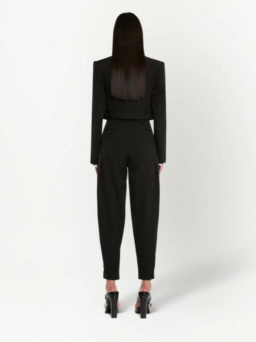 Alexander McQueen  cropped asymmetric blazer - Image 4