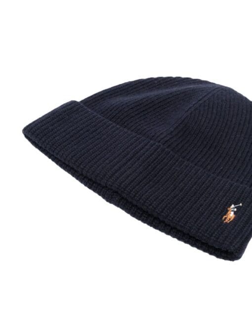 Polo Ralph Lauren  embroidered-logo ribbed-knit hat - Image 2