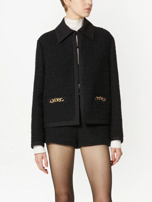 Valentino  VLogo Chain tweed jacket - Image 3