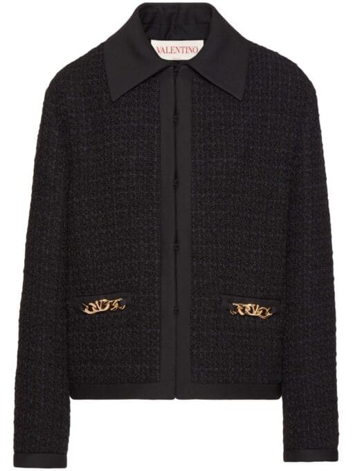 Valentino  VLogo Chain tweed jacket