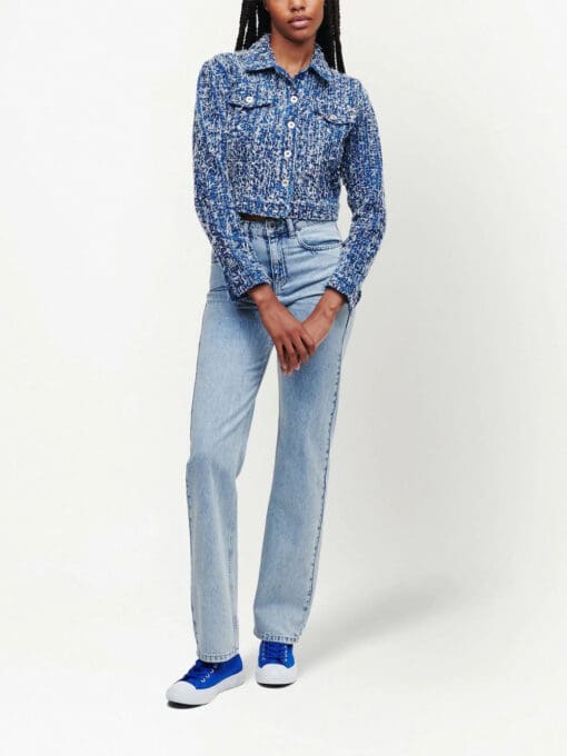 KARL LAGERFELD JEANS  organic cotton cropped denim jacket - Image 2