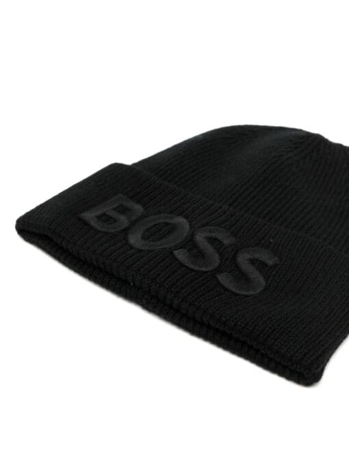 BOSS  intarsia-knit logo beanie - Image 2