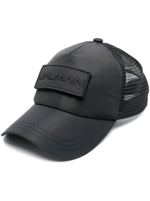 Balmain  logo-patch trucker cap