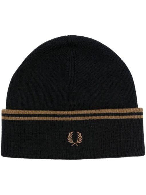 Fred Perry  striped knit hat