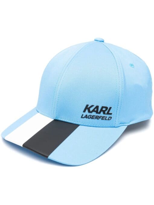 Karl Lagerfeld  raised-logo baseball cap