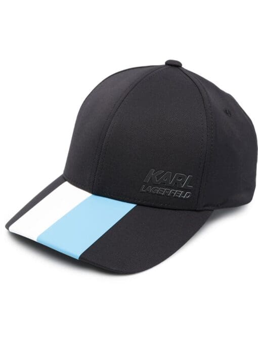 Karl Lagerfeld  raised-logo baseball cap