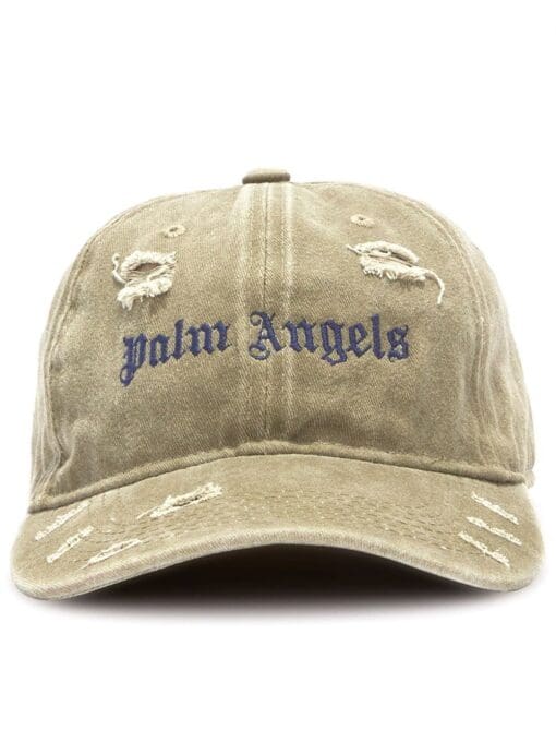 Palm Angels  ripped logo cap