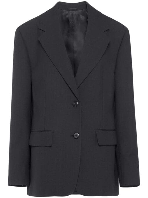 Prada  single-breasted virgin wool blazer