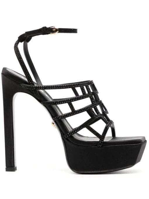 Versace  Greca Maze crystal sandals