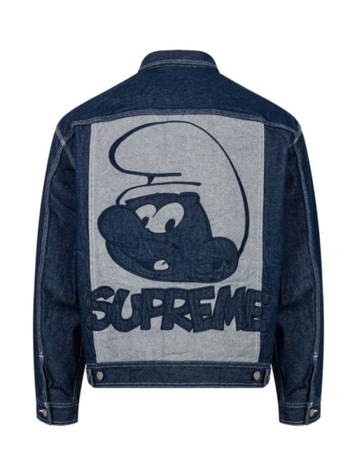 Supreme  x Smurfs denim trucker jacket - Image 2