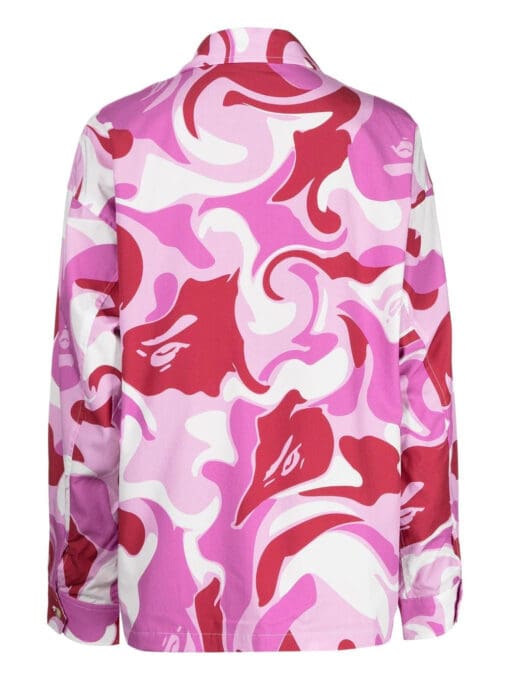 A BATHING APE®  abstract-print zip-up jacket - Image 2