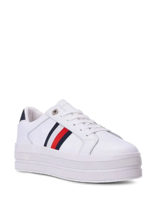 Tommy Hilfiger  Signature platform leather sneakers - Image 2