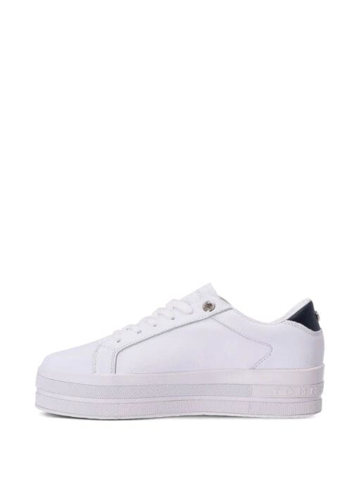 Tommy Hilfiger  Signature platform leather sneakers - Image 4