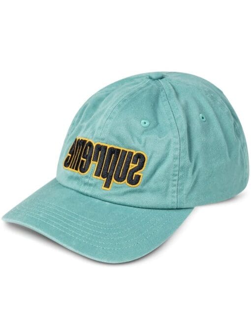 Supreme  reverse logo 6-panel cap