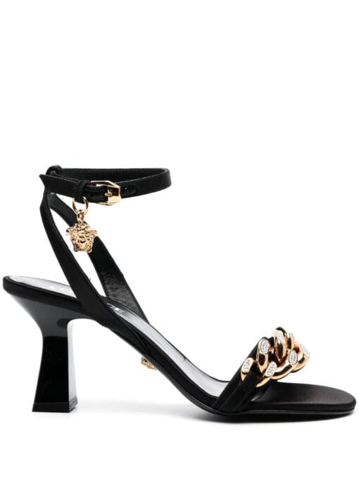 Versace  Medusa chain mid-heel sandals