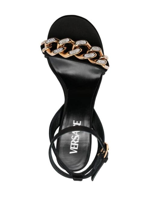 Versace  Medusa chain mid-heel sandals - Image 4