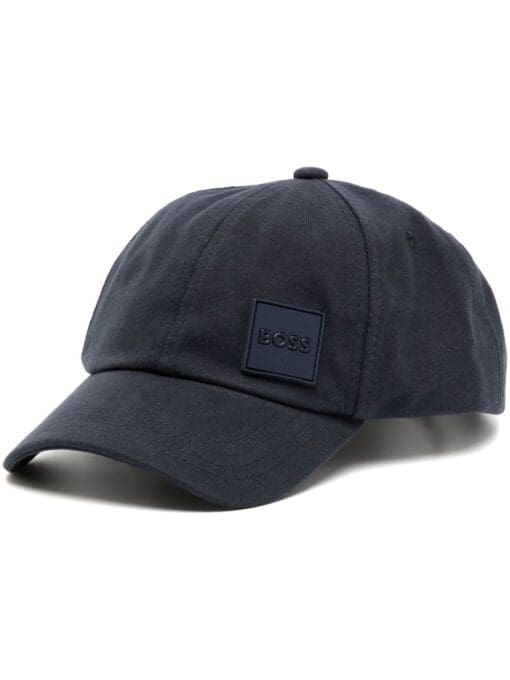 BOSS  logo-patch cotton baseball cap