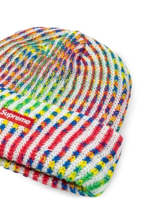 Supreme  rainbow knit loose gauge beanie - Image 2