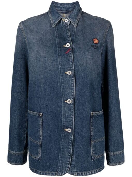 Kenzo  pouch-pocket denim shirt jacket