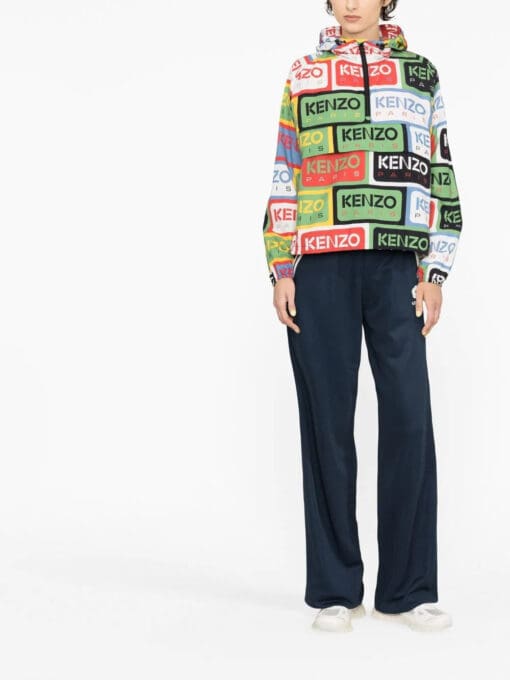 Kenzo  logo-print hooded jacket - Image 2