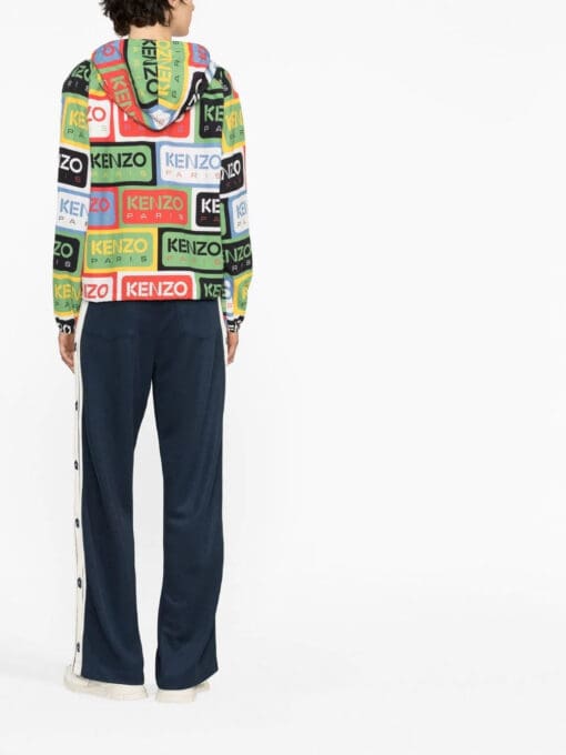 Kenzo  logo-print hooded jacket - Image 4