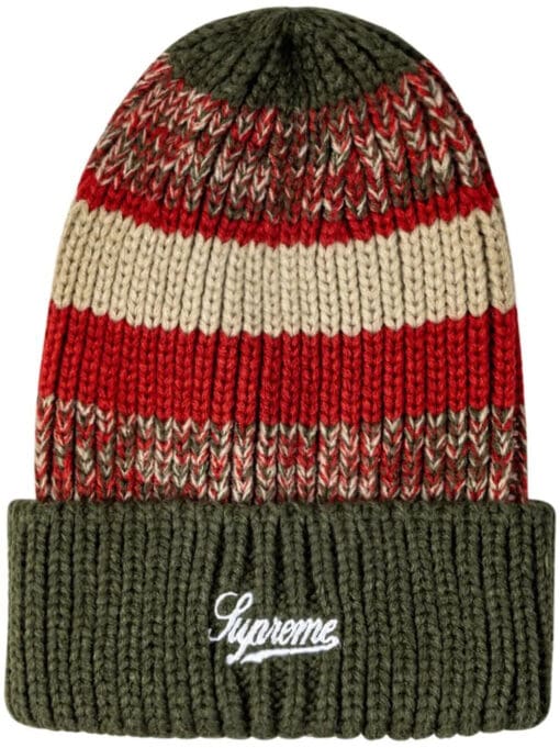 Supreme  mixed stripe beanie.