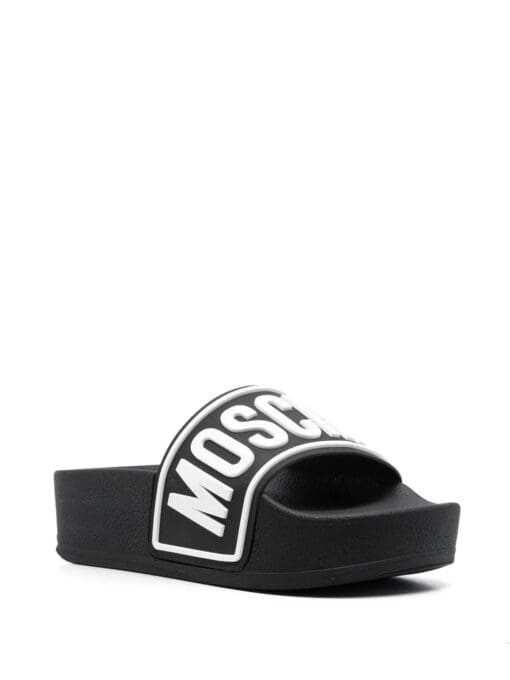 Moschino  logo-print sliders - Image 2