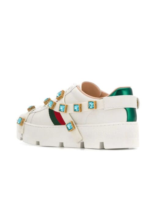 Gucci  crystal embellished bee sneakers - Image 3