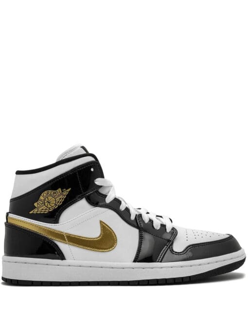 Jordan  Air Jordan 1 Mid SE black gold patent leather