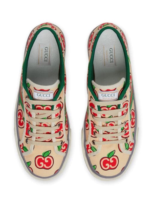 Gucci  Tennis 1977 apple print sneakers - Image 4