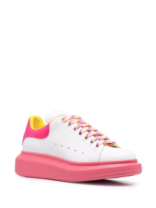 Alexander McQueen  colour-block leather trainers - Image 2