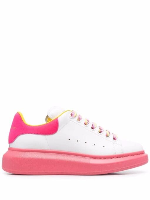 Alexander McQueen  colour-block leather trainers