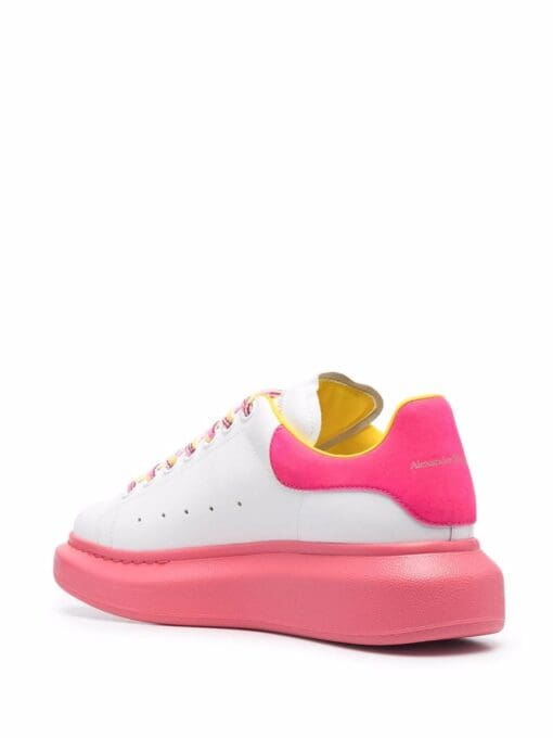 Alexander McQueen  colour-block leather trainers - Image 3