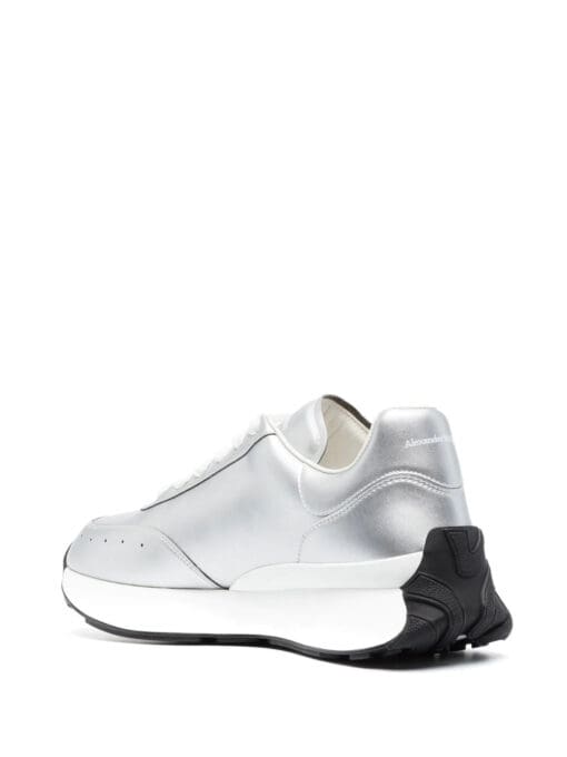 Alexander McQueen  Sprint Runner metallic-effect sneakers - Image 3