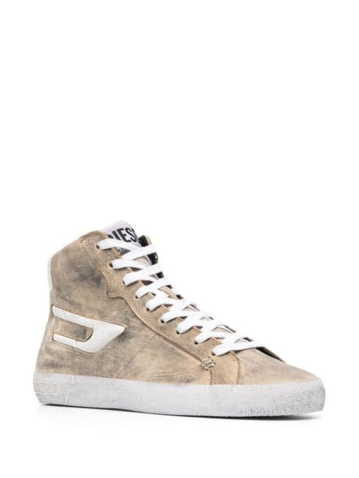 Diesel  Leroji Mid distressed-effect sneakers - Image 2