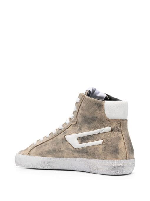 Diesel  Leroji Mid distressed-effect sneakers - Image 3