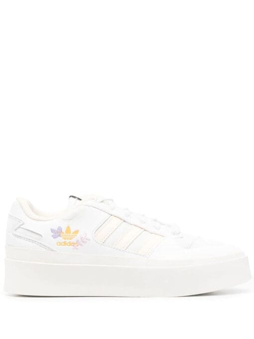 adidas  floral-embroidered logo sneakers