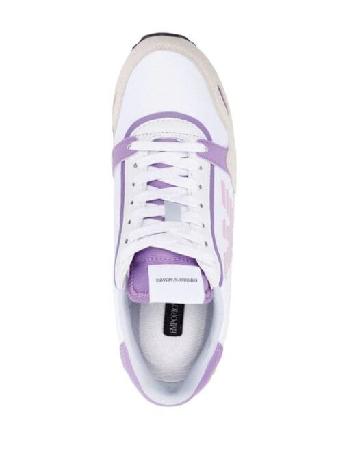 Emporio Armani  panelled logo-print detail sneakers - Image 4